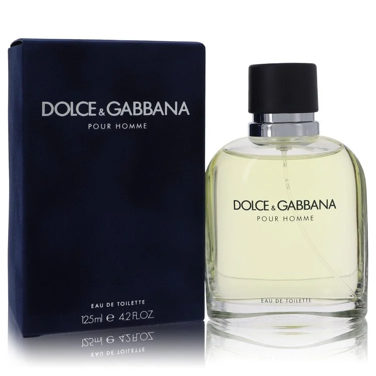 Dolce & Gabbana Pour Homme perfume bottle and packaging on a white background