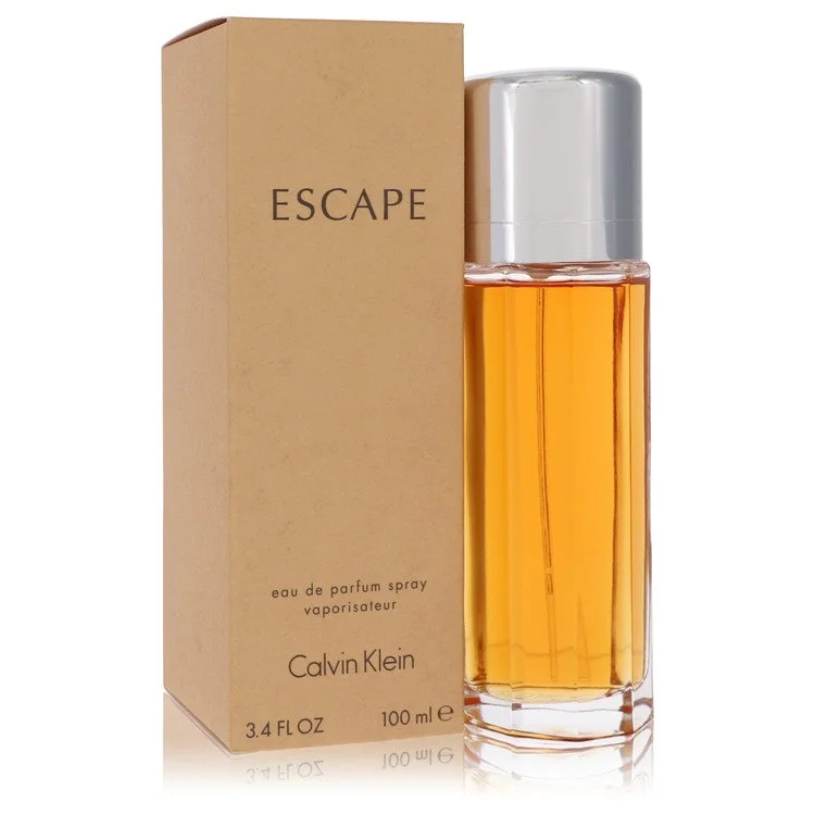 Calvin Klein Escape perfume bottle and packaging on a white background