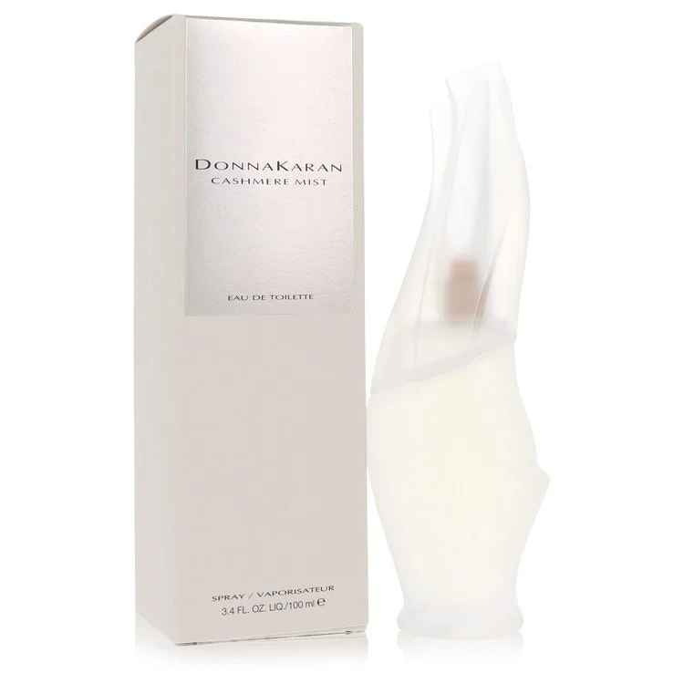 Donnakaran Cashmere Mist perfume bottle and packaging on a white background