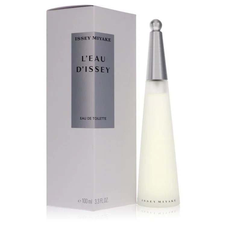 Issey Miyake L'Eau D'Issey perfume bottle and packaging on a white background