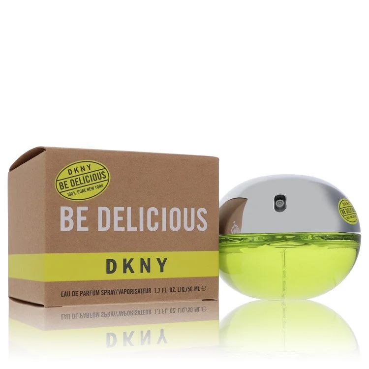 DKNY Be Delicious perfume bottle and packaging on a white background