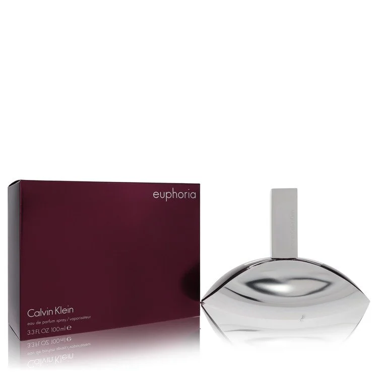 Calvin Klein Euphoria perfume bottle and packaging on a white background