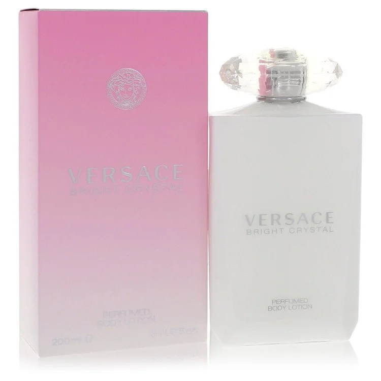 Versace perfume bottle and packaging on a white background