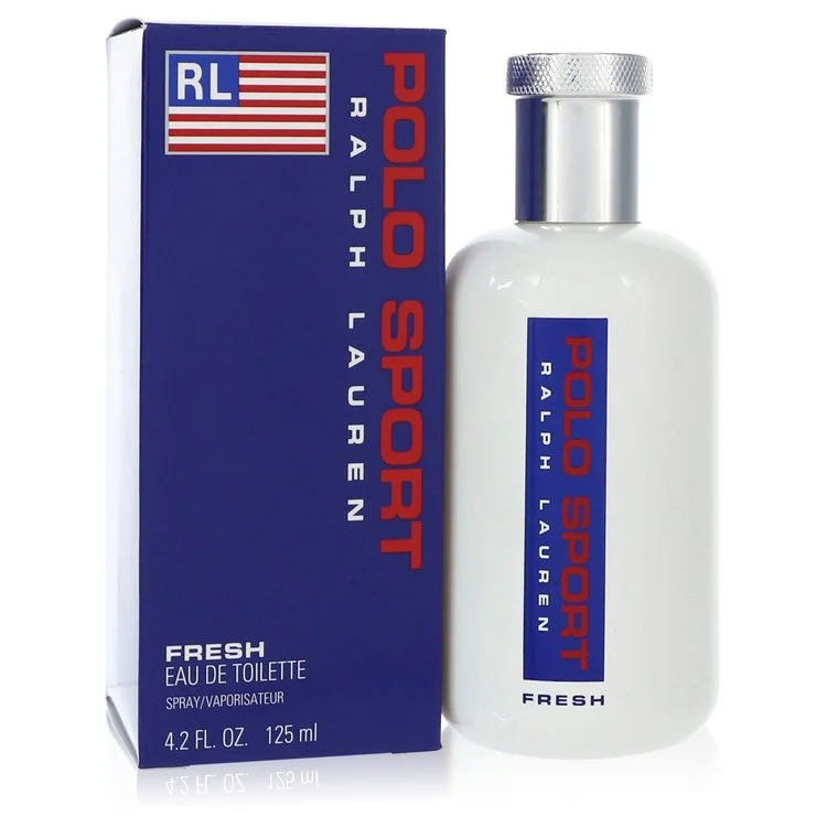 Ralph Lauren Polo Sport Fresh Eau de Toilette bottle and packaging on a white background