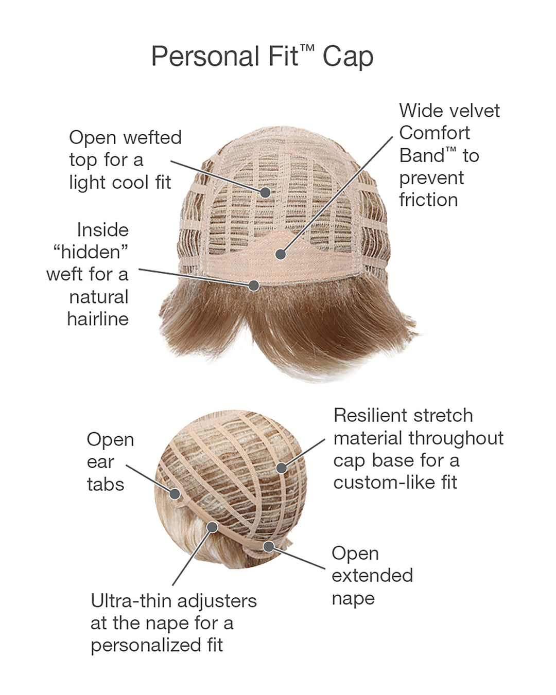 Gabor Belle Softly Curled Layered Flexlite Fiber Wig with Comfort Band
