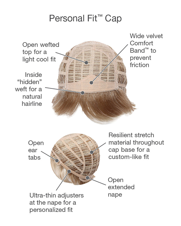 Gabor Belle Softly Curled Layered Flexlite Fiber Wig with Comfort Band