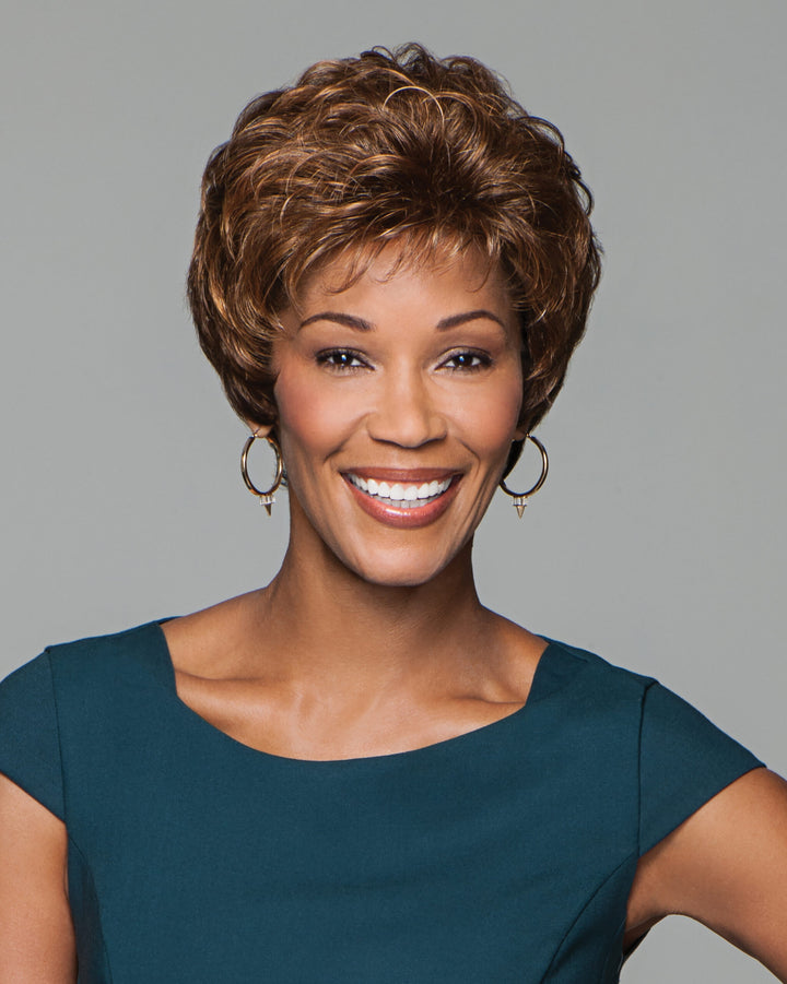 Gabor Cheer Effortless Short Wig: Layered Style, Soft Curls, Comfortable Synthetic Hair