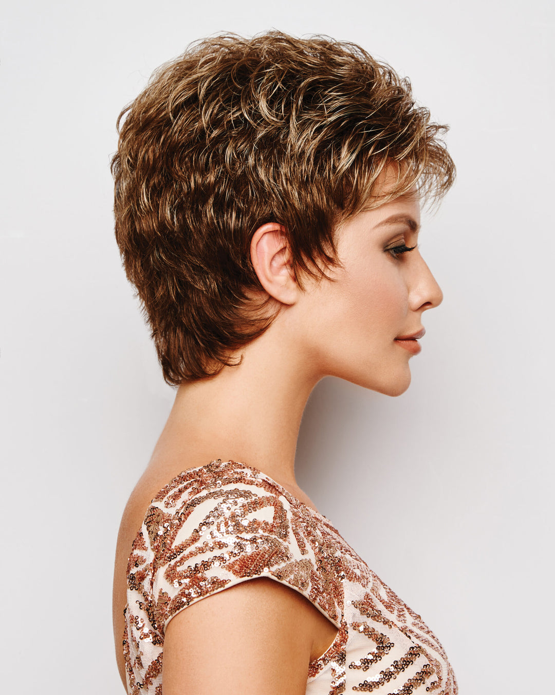 Gabor Instinct Short Shag Wig: Lightweight Flexlite Fiber, Velvet Comfort Band