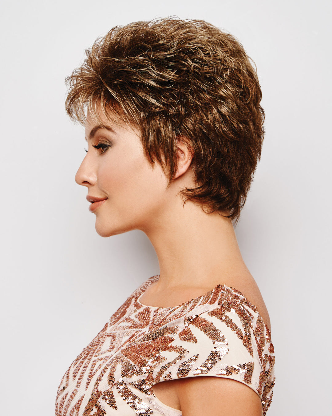 Gabor Instinct Short Shag Wig: Lightweight Flexlite Fiber, Velvet Comfort Band