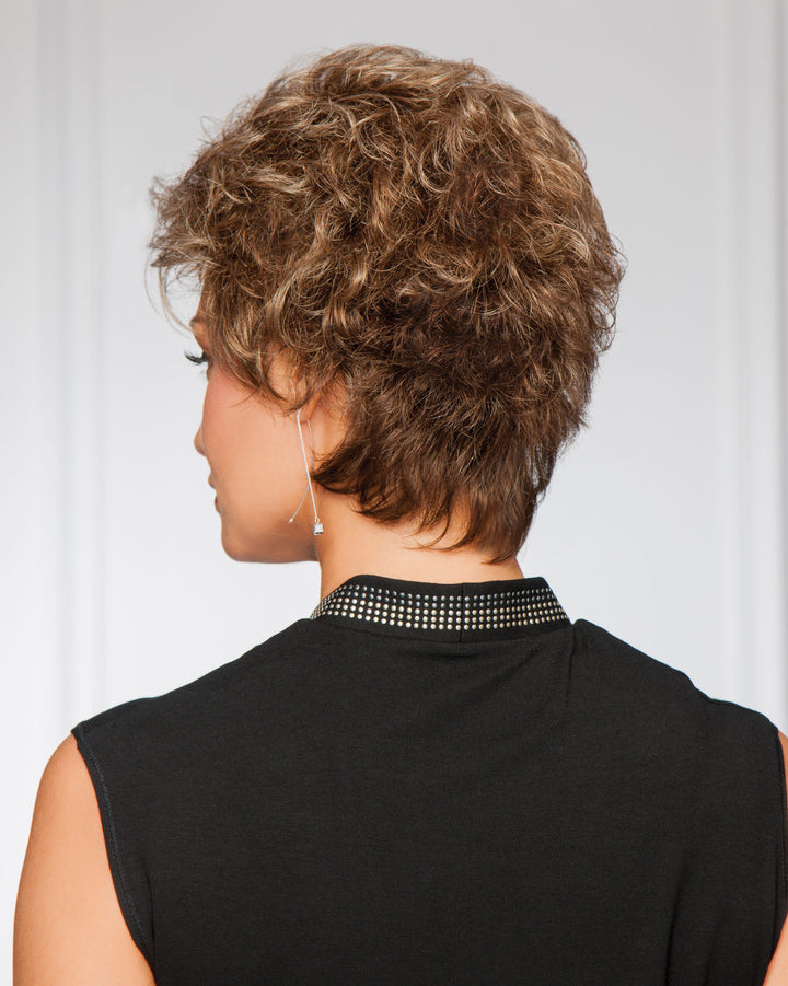 Gabor Instinct Short Shag Wig: Lightweight Flexlite Fiber, Velvet Comfort Band