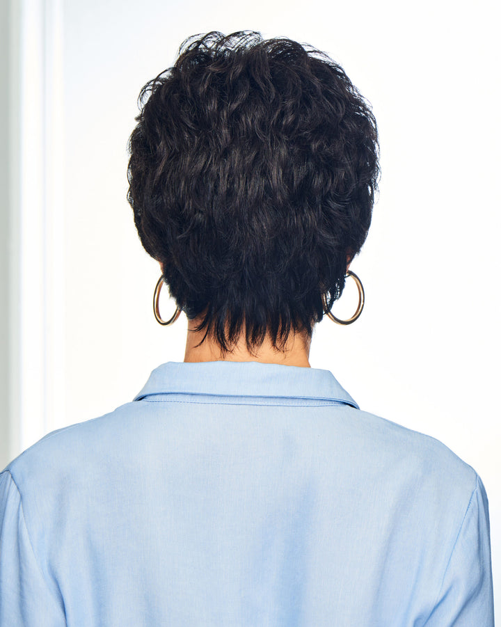 Gabor Instinct Short Shag Wig: Lightweight Flexlite Fiber, Velvet Comfort Band
