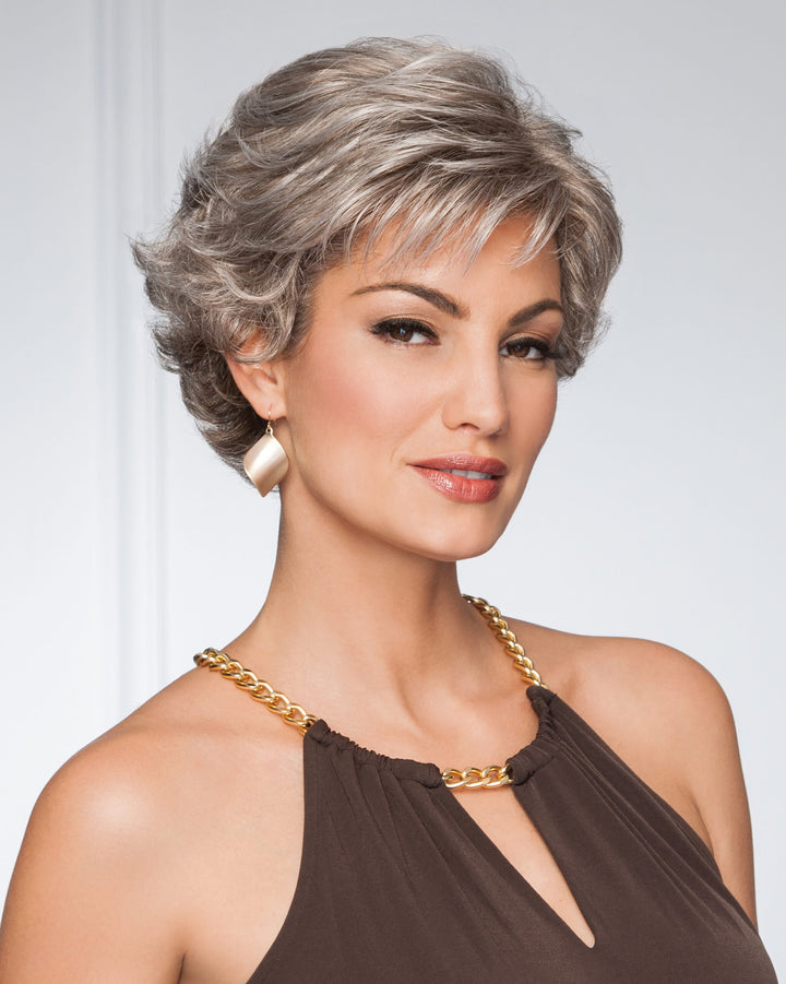Resolve Layered Synthetic Wig: Easy-Care Retro Fluffy Style for Women