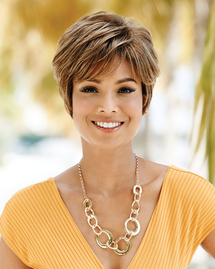 True Demure Short Wavy Wig for Women, Lightweight Flexlite Fiber