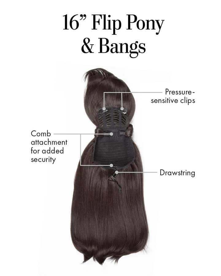 16″ Flip Pony & Bangs by Kim Kimble