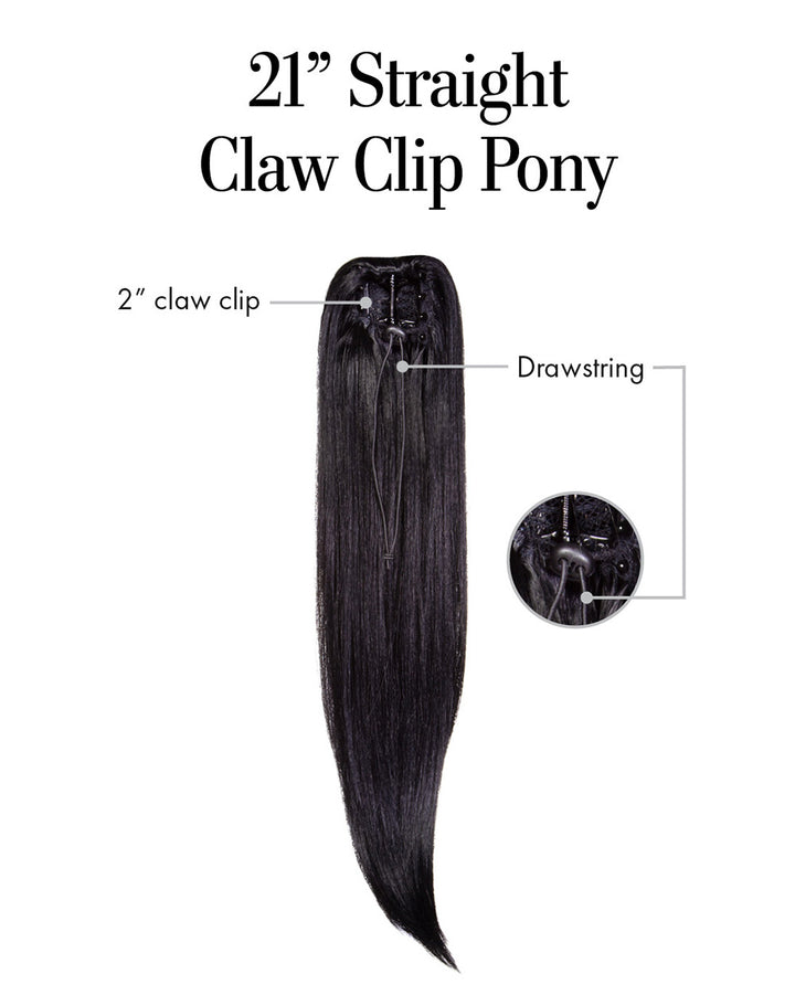 21″ Straight Claw Clip Pony by Kim Kimble